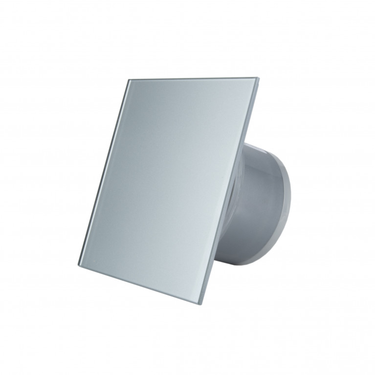 Designer silent fan MMP 100, 100 m³ / h, glass, light gray